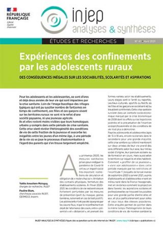 Expériences des confinements par les adolescents ruraux