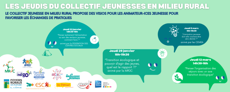 Les jeudis du collectif Jeunesses en Milieu Rural !